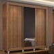 thumbnail image 1 of Ropero Closet Madesa Mônaco 3 Puertas con Espejo con Pies M 215 cm alto x 170 cm ancho x 46 cm fondo, 1 of 5