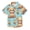 Cute Bear and Bee, variant on Small Short Sleeve Button Down Shirts Cute Panda Face and Cake Casual Shirt 3-10 Years