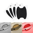 thumbnail image 4 of serony 4Pcs/set Universal Carbon Fiber Auto Door Handle Film Sticker Car Handle Anti Scratch Sticker Protector Films, 4 of 6
