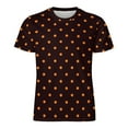 thumbnail image 4 of T Shirt For Men Polka Dots Print Orange and Black Harajuku T-Shirts Men Classic Tshirt Summer Short-, 4 of 7