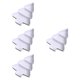 thumbnail image 5 of 4 bandejas para servir bocadillos, contenedor para bocadillos, decoración navideña con compartimentos. blanco, 5 of 9