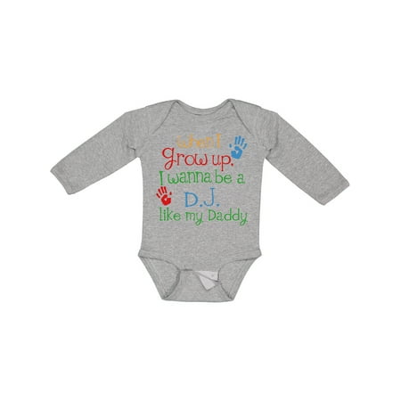 

Inktastic Dj Like Daddy Gift Baby Boy or Baby Girl Long Sleeve Bodysuit