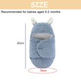 thumbnail image 2 of Manta envolvente para bebé, manta receptora de felpa de algodón bonita para niños y niñas, envolturas suaves para dormir para recién nacidos, 2 of 5
