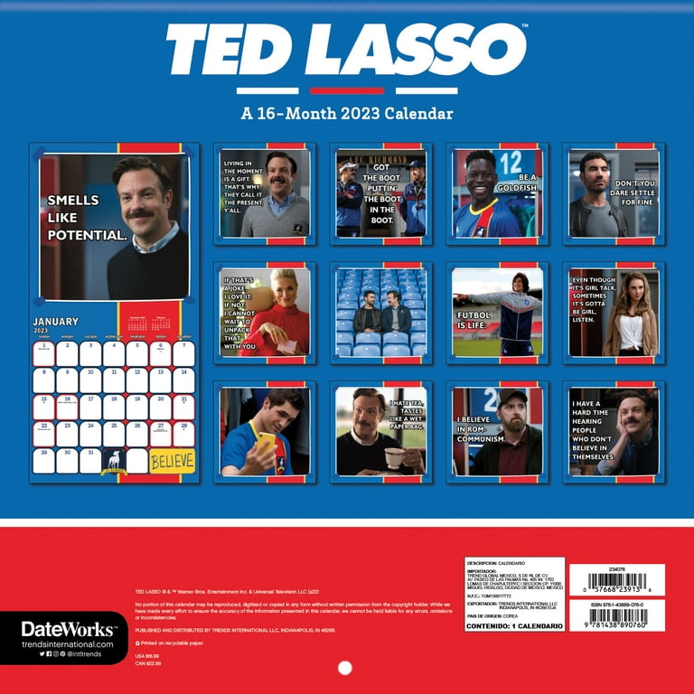 Ted Lasso 2025 Calendar joann franciska