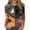 Saffron-A-10707aa, variant on Trgacdwlo Halloween Shirts for Women 3/4 Sleeve Vintage Halloween Graphic Fall Crew Neck Tunic Shirts for Women Funny Pumpkin Ghost Pullover Tops