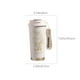 thumbnail image 3 of Vaso aislante de acero inoxidable con pajita y asa - taza de viaje para café aislada al vacío de 500 ml para bebidas calientes y frías, vaso portátil para caminar a prueba de fugas, 3 of 9