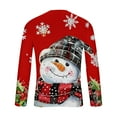 thumbnail image 5 of WXLWZYWL Men's Christmas Sweatshirt Crewneck Trendy Big and Tall Santa Printed Sweatshirts Pullover Tops Party Apparel, 5 of 5
