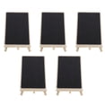 thumbnail image 3 of FUTUREORYY 5Pcs Mini Chalkboard Signs with Stand Displaying Messages Wooden Tabletop 21X15Cm Black, 3 of 8