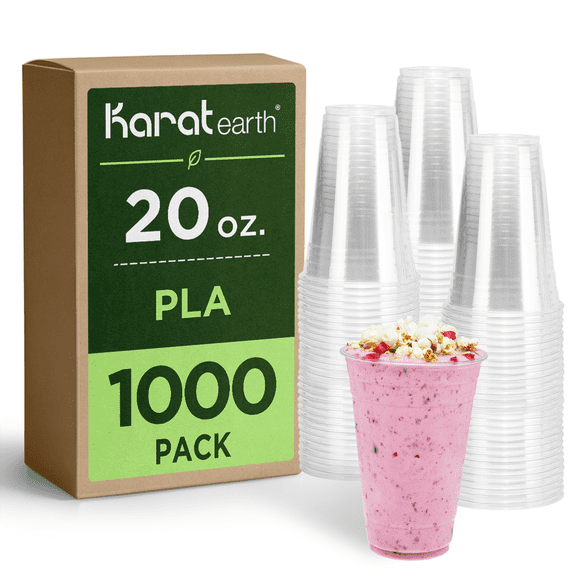 Karat Earth 20oz PLA Eco-Friendly Cup (98mm) - 1,000 pcs, KE-KC20