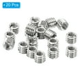 thumbnail image 3 of Unique Bargains Adaptateurs de Filetage Manchon Réducteur Écrou 20 Pcs M6x1 Mâle à M4x0.7 Femelle Réparation Insert Écrou 5mm, 3 of 7