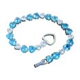thumbnail image 1 of Pulseras de topacio azul marino YONGSHENG para mujer de cobre con hebilla de corazón, 1 of 5