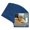 Brooke Blue Suede, variant on Dark Grey Suede Picture Frame Mat for 25x25 Frames - Fits 22x22 Photos - 1 Mat