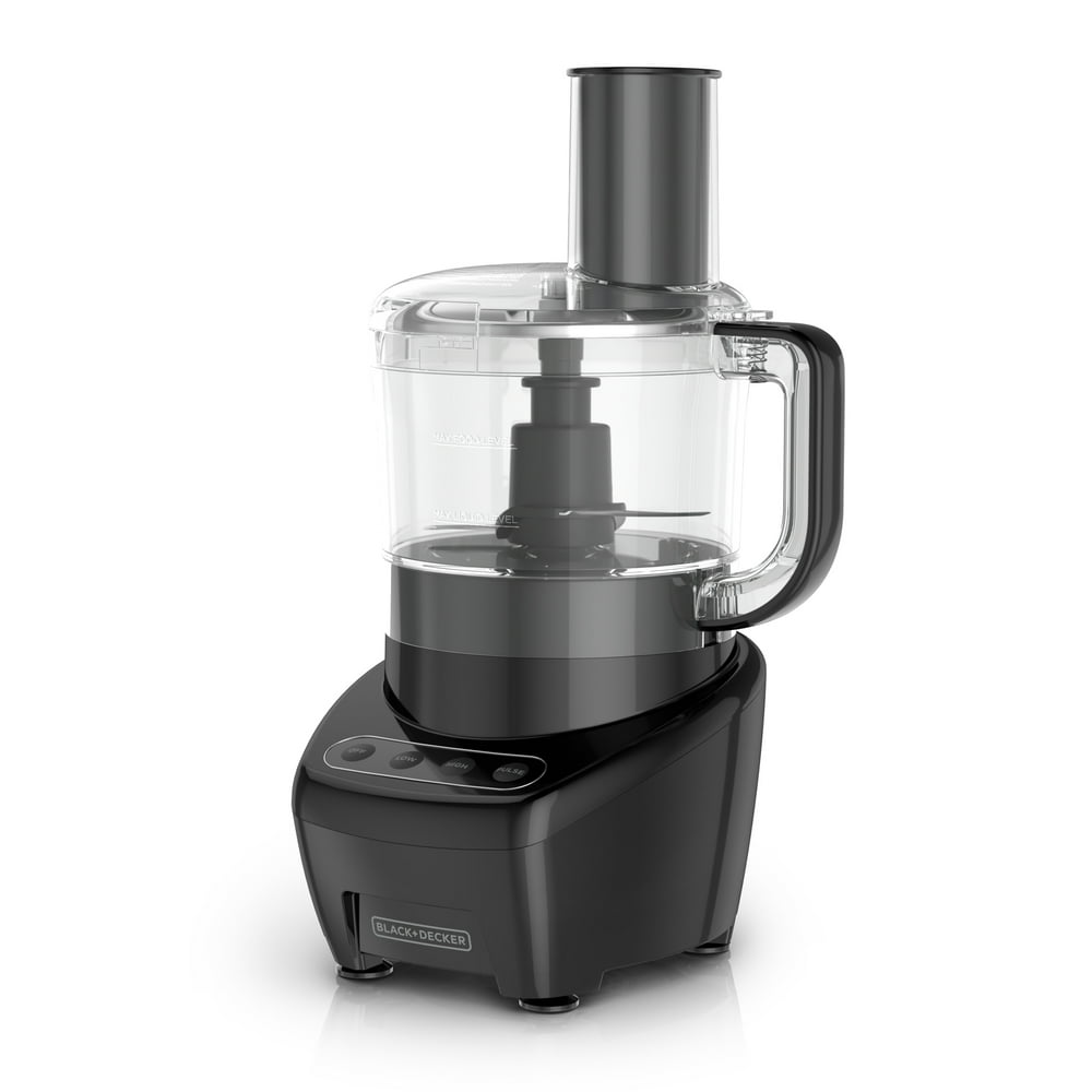 BLACK+DECKER Easy Assembly 8-Cup Food Processor, Black, FP4200B