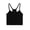 Black, variant on Women's Sleeveless Crop Tank Top Rib Knit Racerback Casual Strecth Summer Casual Workout Runing Tops