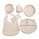 thumbnail image 1 of 7-Piece Unbreakable Silicone Baby Feeding Set with Cat Design - Perfect for Led Weaning!, 1 of 5