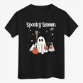 thumbnail image 7 of TOWED22 Girls Boys Halloween Shirt Cute Graphic Shirt Halloween Shirt Kids Spooky Season Fall Short Sleeve Tee Tops, 7 of 7