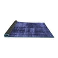 thumbnail image 2 of Ahgly Company Indoor Square Abstract Blue Modern Area Rugs, 4' Square, 2 of 4
