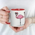 thumbnail image 5 of CafePress - Cool Flamingos - 11 oz Ceramic Mug - Novelty Coffee Tea Cup, 5 of 6