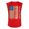 thumbnail image 3 of Havenx 250th Anniversary Usa Shirt for Men American Flag Design Sleeveless Shirts Crew Neck Fun Graphic Tanks 1776–2026 Patriotic Independence Day Top,Red S, 3 of 3