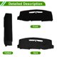 thumbnail image 4 of Cubierta del Tablero Unique Bargains para Chevrolet Silverado 2014-2018 sin HUD, Cubierta del Tablero del Automóvil Interior Antideslizante/Antipolvo de Poliéster Negro 1 pieza, 4 of 7