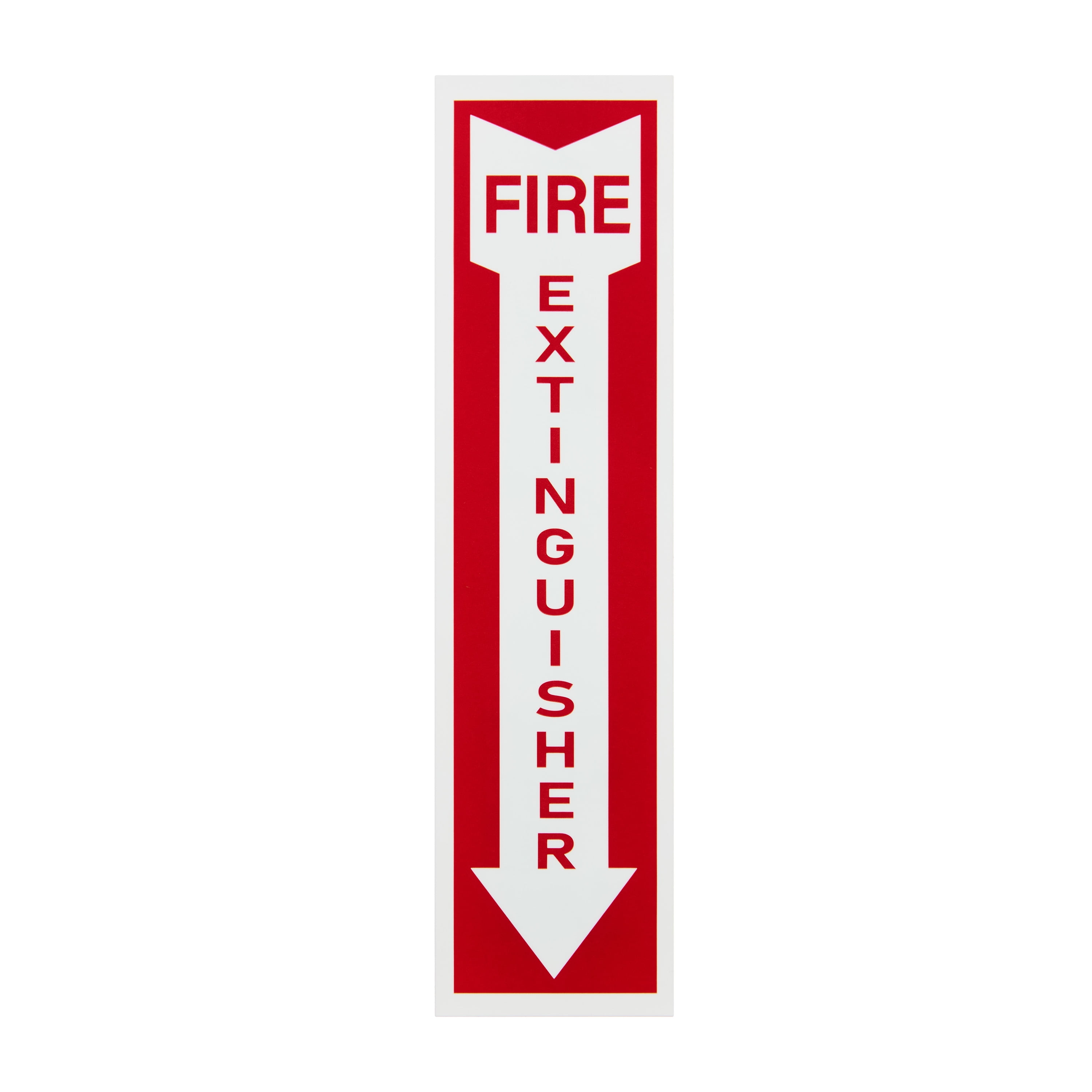 (6 pack) Pen+Gear FIRE EXTINGUISHER SIGN, 2x8 inches, High-Visibility Red, Lightweight, Clear Identification