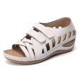 thumbnail image 5 of Sandals On Clearance, Summer Sandals Women's Ladies Comfortable Ankle Hollow Round Toe Sandals Soft Sole Shoes Womens Sandals, 5 of 5