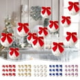 thumbnail image 1 of Adorno Navideño Colgante de Bola de Nieve Azul con Lazo para Árbol, 6 Cm, Paquete de 12 - Plástico | Diseño para Escaparate de Tienda - 170 G - Xal250911003Bu, 1 of 6