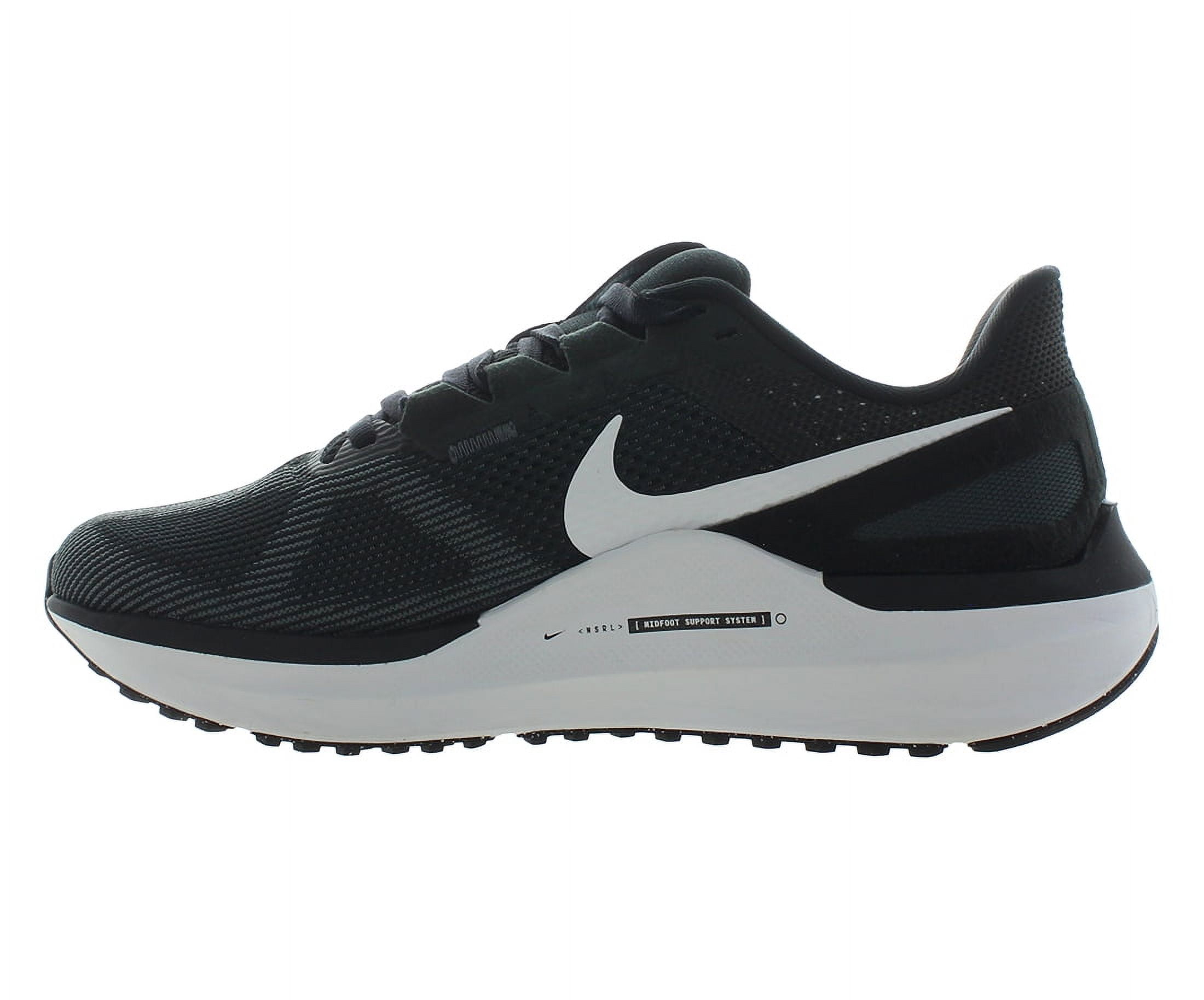 Nike Air Zoom Structure 25 Wide Unisex Shoes Size 6.5, Color: Black/White/Dk Smoke Grey