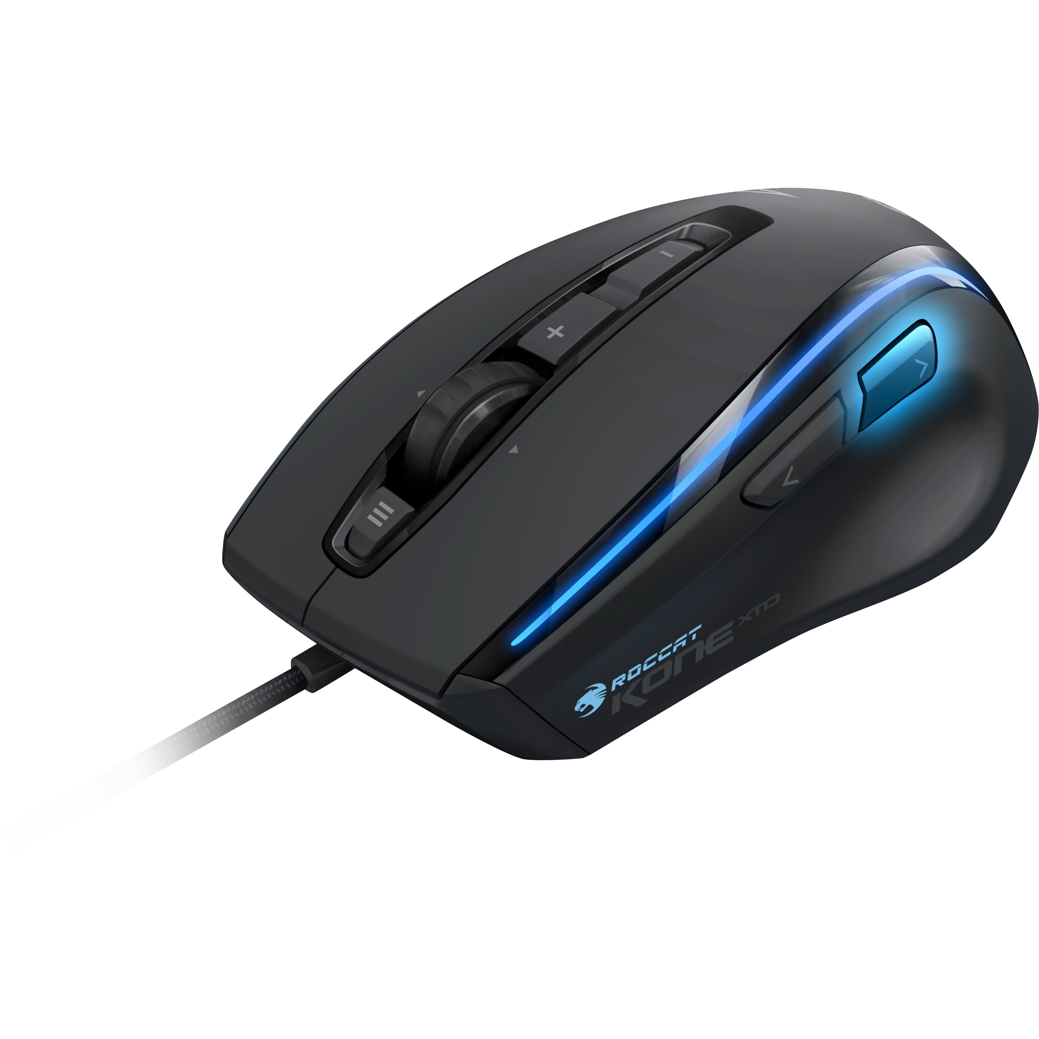 Roccat Kone Xtd Max Customization Gaming Mouse Laser Left Handed Black Usb 2 0 00 Dpi Computer Tilt Wheel 8 Button S Roccat Logo Walmart Com