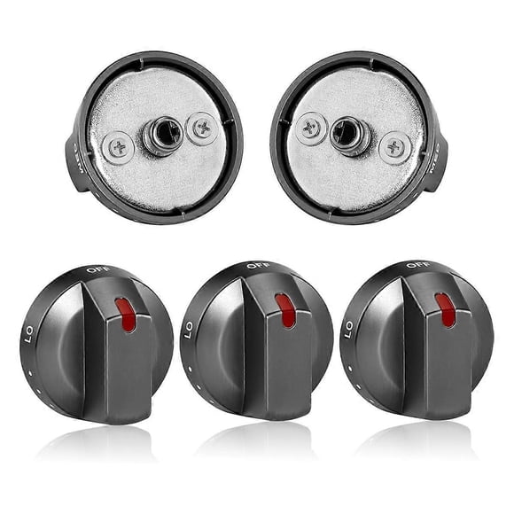 5Packs DG64-00473B Stove Gas Range Knobs for Samsung Oven Knobs