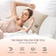 thumbnail image 5 of Almohada ergonómica de soporte cervical para aliviar el dolor de cuello | Almohada de espuma viscoelástica contorneada para dormir de lado, boca arriba y boca abajo | Funda de punto transpirable |, 5 of 6