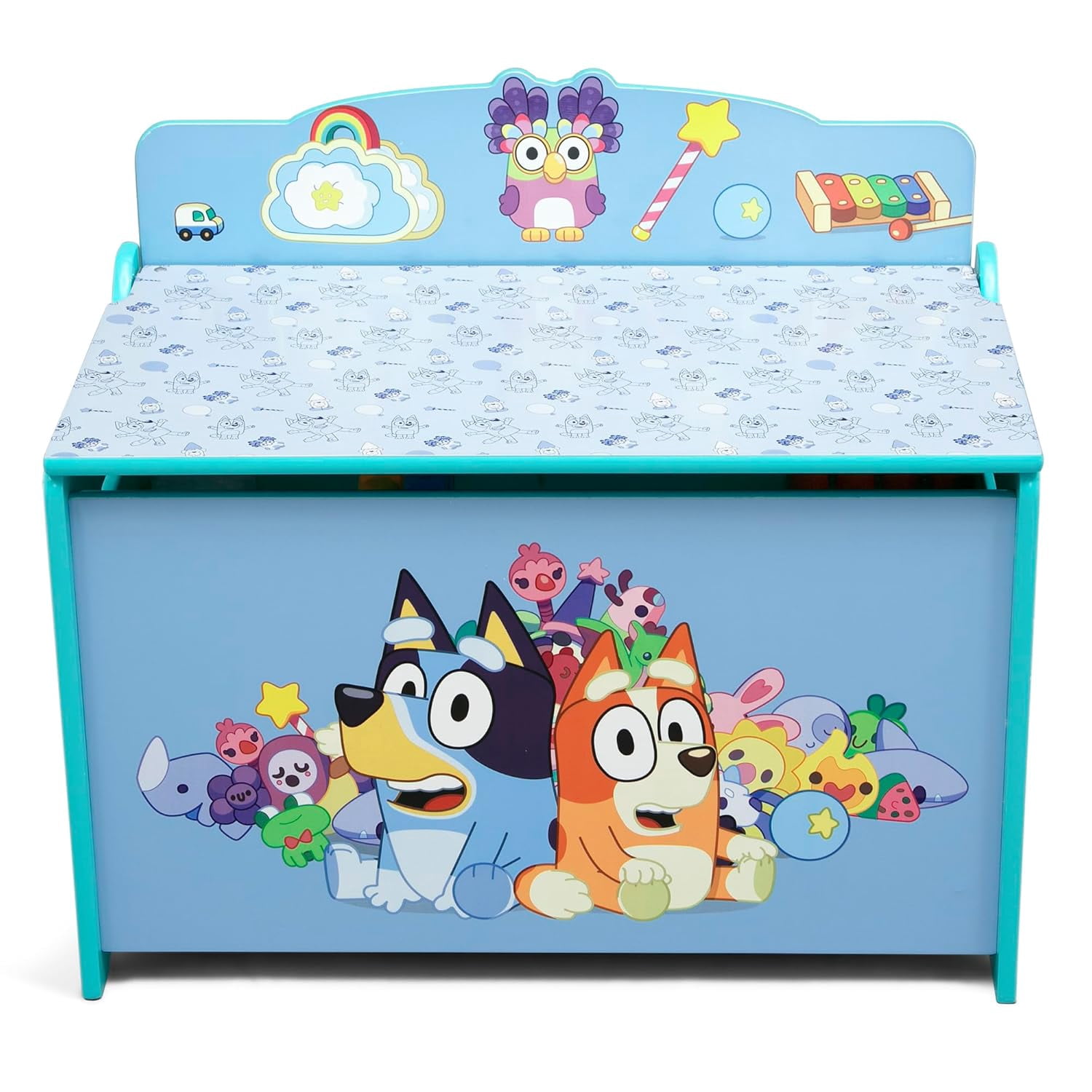 Deluxe Toy Box with Slow-Closing Lid for Kids Room Storage