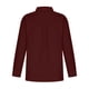 thumbnail image 5 of Umfun - Camisa con botones para mujer, estilo informal, para el trabajo, blusa de manga larga, cuello en V liso, solapa, blusa holgada, túnica de trabajo de manga larga con bolsillo, color vino,, 5 of 5