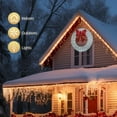 thumbnail image 3 of 60" Pre Lit Christmas Garland with 400 LED Lights Wreath Xmas Bow Decorations, 3 of 7