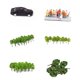 thumbnail image 1 of Trenes Modelo N 3 Coches 50 Autos 120 Del árbol Personas, 1 of 9