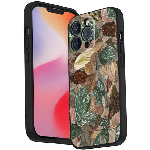 Compatible with iPhone 14 Pro Max Phone Case, Leaves-14 Case Men Women, Flexible Silicone Shockproof Case for iPhone 14 Pro Max