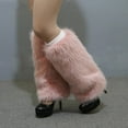thumbnail image 5 of Women's Fuzzy Plush Leg Warmers Fashionable Warm Thermal Boot Toppers Covers for Winter Outfits and Costume Parties, 5 of 9