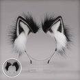 thumbnail image 2 of Orejas de animales simuladas, aro de pelo, diadema con orejas de Animal para Cosplay, hecha a mano, orejas de gato, zorro, Lobo y perro, 2 of 4