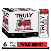 TRULY Hard Seltzer Wild Berry, Spiked & Sparkling Water, 6 Pack, 12 fl. oz. Cans