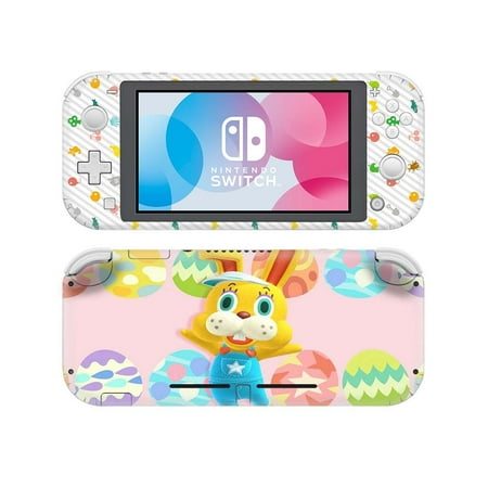 Nintendo Switch Lite Sticker Skin Decals Animal Crossing, Cute Cartoon Full Body Wrap Anti Scratch, Cover for Joy-Con Controller, NS Console Switch Lite Accessories (Easter Bunny)