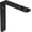 Black, variant on National Hardware N275-504 Square Plant Hanger, 7", Brushed Gold