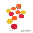 thumbnail image 5 of Guirnalda de papel redonda de colores para colgar en fiestas, decoración amarilla, naranja y roja, 5 of 5