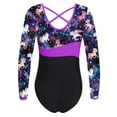 thumbnail image 3 of Sholeno Kids Girls Long Sleeve Gymnastics Leotards Ballet Dancewear One-piece Short Unitard Bodysuit Pegasus Star 8, 3 of 6