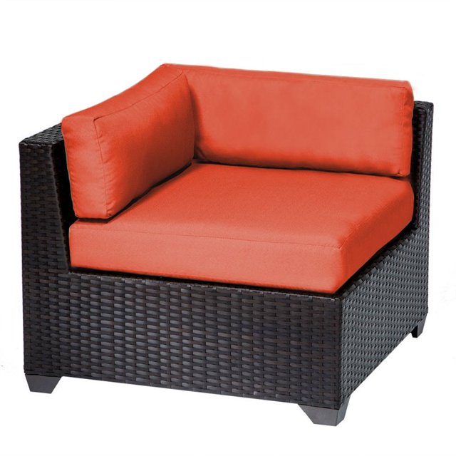 Belle Chaise de Patio d'Angle Orange