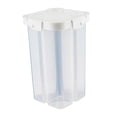 thumbnail image 2 of Contenedor hermético para almacenar granos de arroz de 2,3 l para alimentos secos. Blanco, 2 of 9