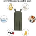 thumbnail image 5 of Gardening Apron Women's Cross Back Apron With Pockets Japanese Apron For Work Gardening Cooking Painting Baking 26-27s, 5 of 5