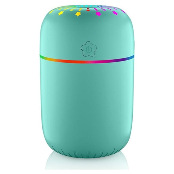 Humidificador de Aire Wosthever Difusor USB Ajustable Portátil Luz Nocturna Colorida Tipo 2 Verde