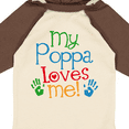thumbnail image 4 of Inktastic My Poppa Loves Me Boys or Girls Long Sleeve Baby Bodysuit, 4 of 5