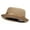 Camel, variant on Big Size Wool Upbrim Pork Pie Fedora - Camel 2XL-3XL