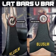 LAT Pull Down Bar for Cable Machine, LAT Pulldown Attachments T Bar V Bar Cable Attachment, Back Tricep Bar Strength Training Handle